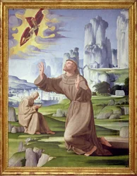 St. Francis Receiving the Stigmata (detail)